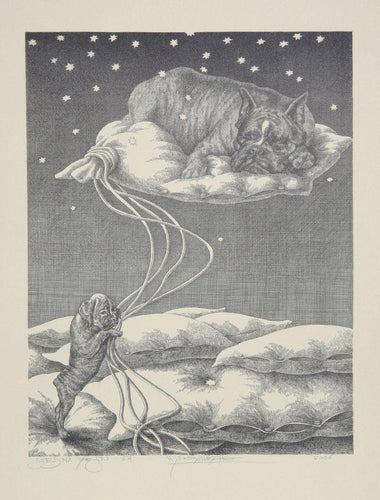 Sleeping Dogs Lithograph | Wojtek Kowalczyk,{{product.type}}