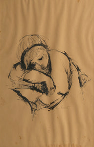Sleeping Woman Ink | Unknown Artist,{{product.type}}