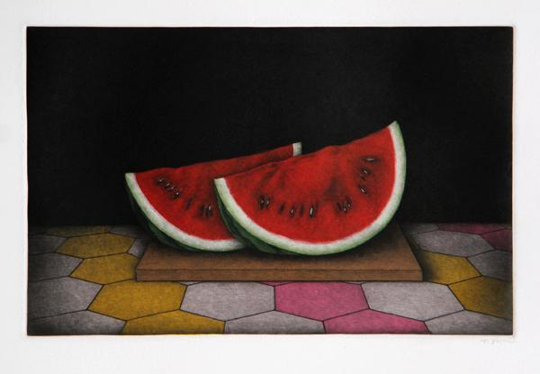 Sliced Watermelon Etching | Tomoe Yokoi,{{product.type}}