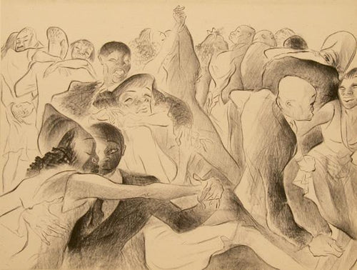 Slow Blues from Harlem Lithograph | Al Hirschfeld,{{product.type}}