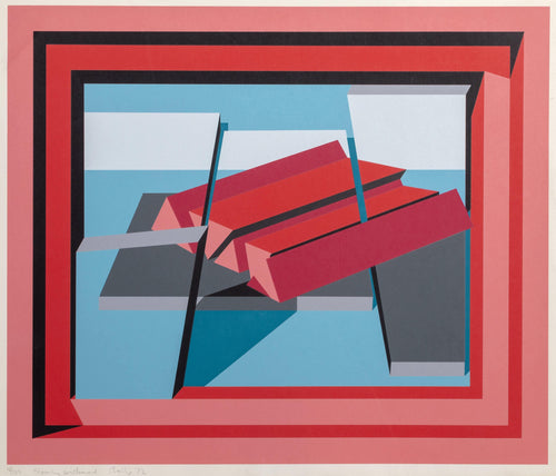 Slowly Inclined screenprint | Michael Challenger,{{product.type}}