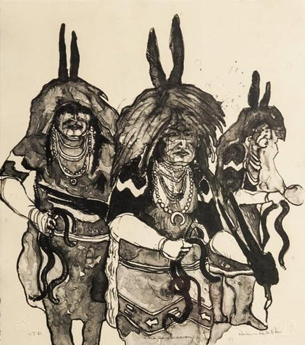 Snake Dance Ceremony Lithograph | Kevin Red Star,{{product.type}}
