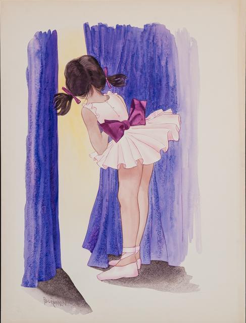 Sneaking a Peak Watercolor | Paul Reinman,{{product.type}}