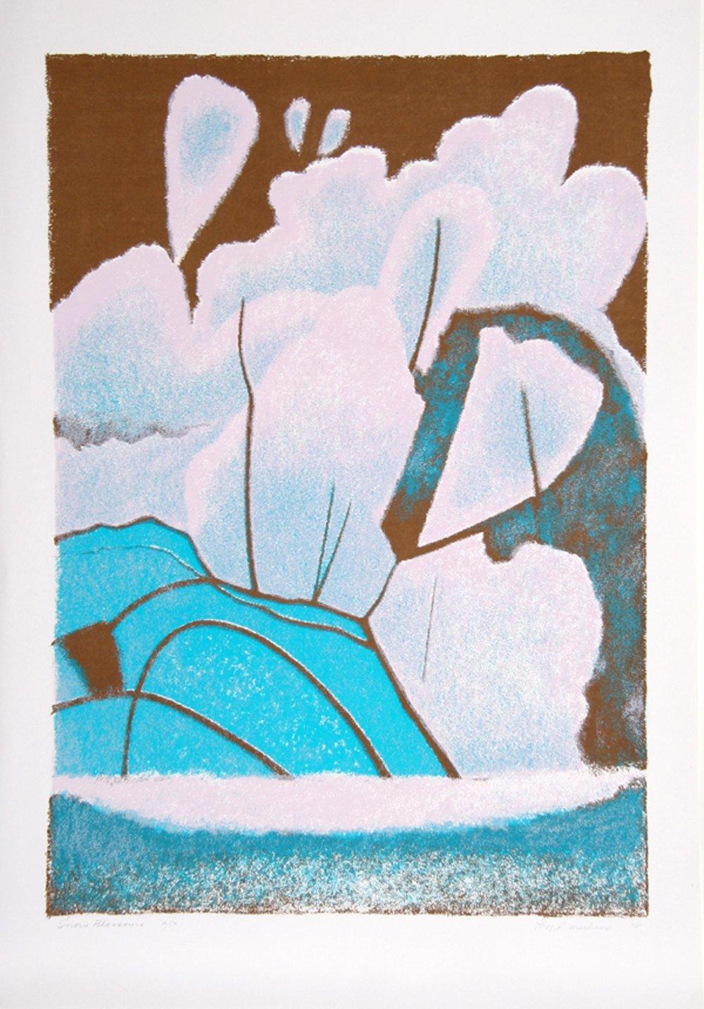 Snow Blossoms Screenprint | Thomas F. Meehan,{{product.type}}