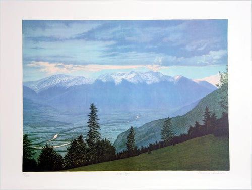 Snow Caps Lithograph | Unknown Artist,{{product.type}}