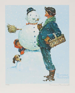 Snowman Poster | Norman Rockwell,{{product.type}}