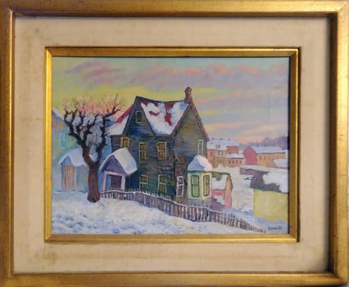 Snowy Winter Home Oil | Konstantin Bokov,{{product.type}}