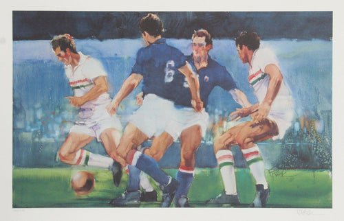 Soccer Lithograph | Robert Peak,{{product.type}}