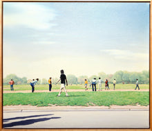Soccer Players in Central Park Oil | Hilo Chen,{{product.type}}