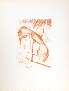 Soft Telephone (Color) Etching | Salvador Dalí,{{product.type}}