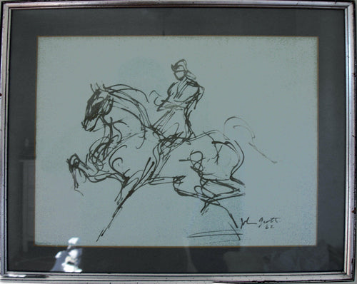 Soldier on Horse Ink | John August Groth,{{product.type}}