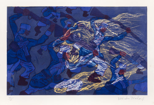 Soldiers and Tiger Etching | Malcolm Morley,{{product.type}}