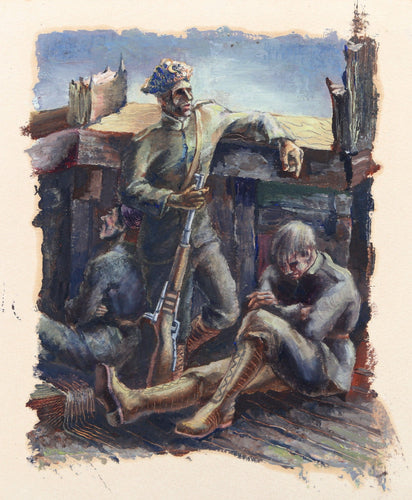 Soldiers Gouache | Unknown Artist,{{product.type}}