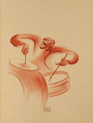 Solid Sender Lithograph | Al Hirschfeld,{{product.type}}