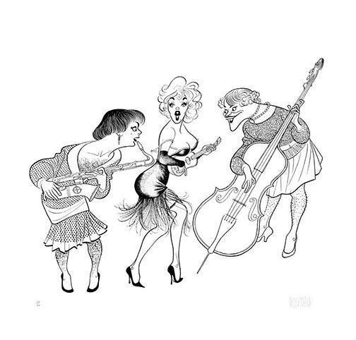 Some Like It Hot Lithograph | Al Hirschfeld,{{product.type}}