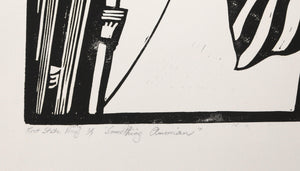 Something American Woodcut | David Preston,{{product.type}}