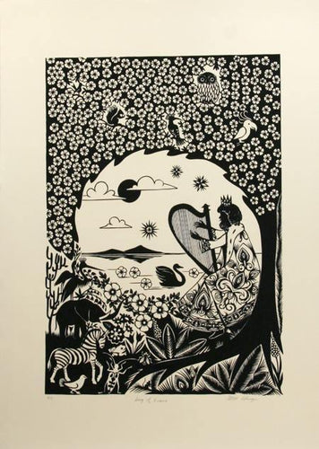 Songs of Praise from the Portfolio: Old Testament Themes Screenprint | B.A.M. Schwyn,{{product.type}}