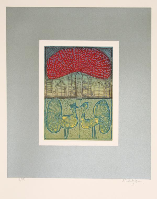 Songs of Veda Suite: Emerald Altar Etching | Arun Bose,{{product.type}}