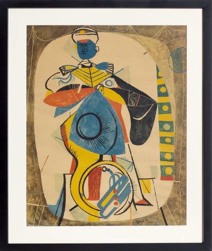 Sousaphone Player in Marching Band Poster | Byron Browne,{{product.type}}