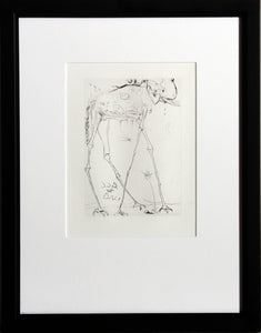 Space Elephant Etching | Salvador Dalí,{{product.type}}