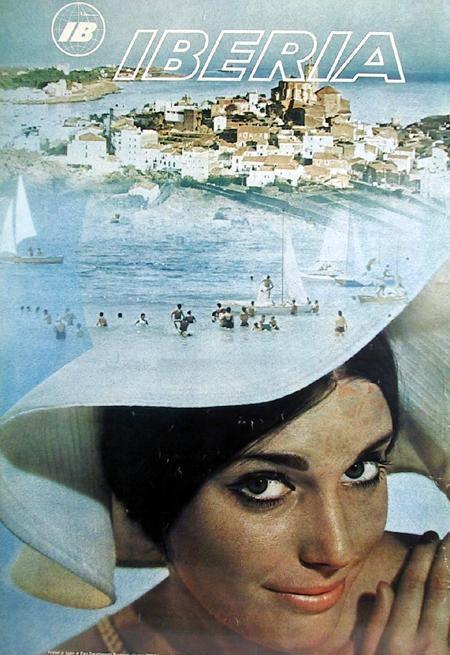 Spain - Iberia II - Woman in Hat Poster | Travel Poster,{{product.type}}