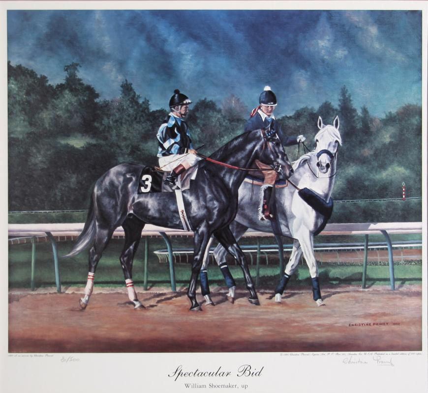 Spectacular Bid Lithograph | Christine Picavet,{{product.type}}