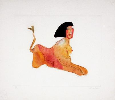 Sphinx Lithograph | Vick Vibha,{{product.type}}