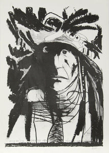 Spies on his Enemies - Crow Lithograph | Leonard Baskin,{{product.type}}