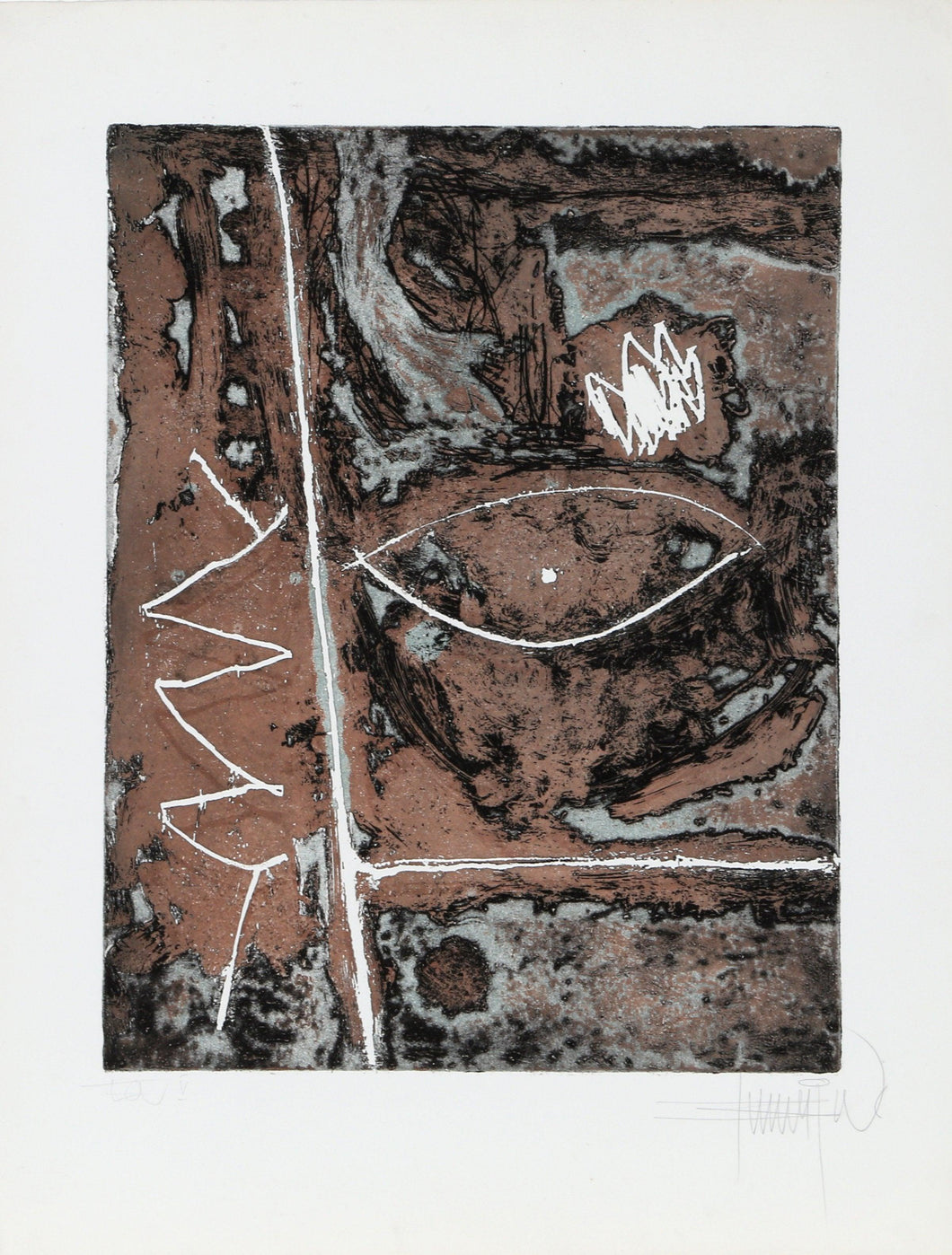 Spiritual Nature Etching | Bimal Banerjee,{{product.type}}