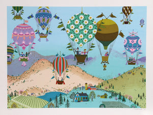 Spring Balloons Screenprint | Jack Hofflander,{{product.type}}