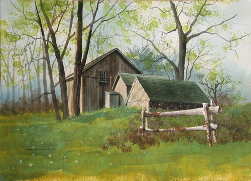 Spring Farm Watercolor | James Feriola,{{product.type}}