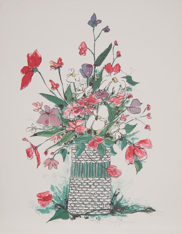 Spring Flowers Lithograph | Jennifer Bennington,{{product.type}}