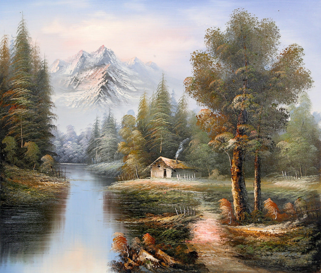 Spring Mountain Landscape (19) Oil | Shumu Fu,{{product.type}}