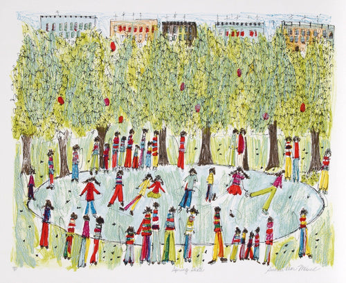 Spring Skate Lithograph | Susan Pear Meisel,{{product.type}}