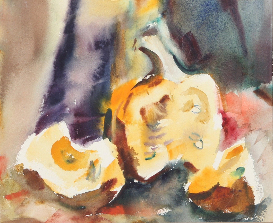 Squash Still Life (P5.18) Watercolor | Eve Nethercott,{{product.type}}