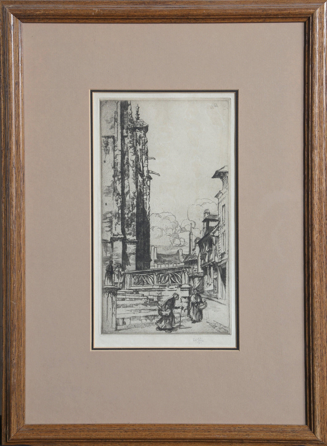 St. Eustache, Liseux Etching | Charles Henry White,{{product.type}}