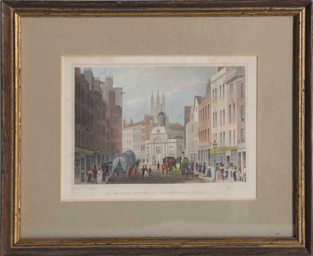 St. Martin's Outwhich, Bishopsgate Etching | Thomas Hosmer Shepherd,{{product.type}}