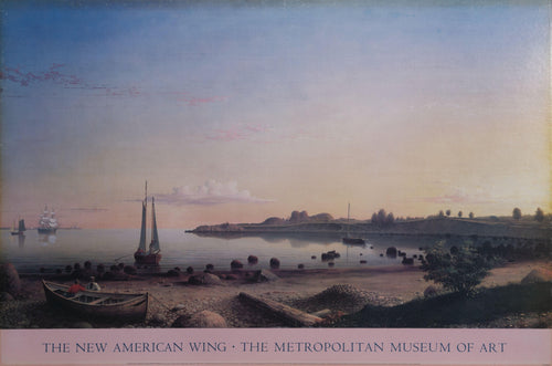 Stage Fort Across Gloucester Harbor Poster | Fitz Henry Lane,{{product.type}}