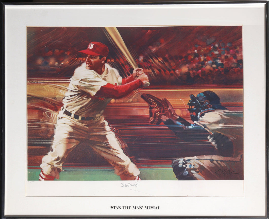 Stan The Man Musial Lithograph | Robert Peak,{{product.type}}