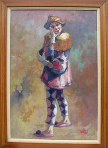 Standing Clown in Pink Oil | Philippe Alfieri,{{product.type}}