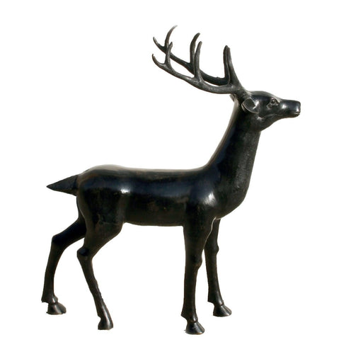 Standing Deer with Antlers Metal | Unknown Artist,{{product.type}}