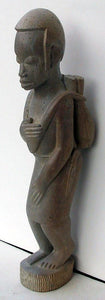 Standing Figure Carrying Satchel Stone | African or Oceanic Objects,{{product.type}}