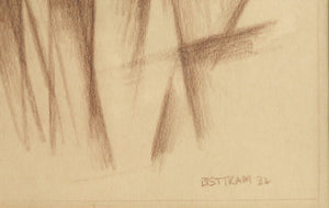 Standing Figure Chalk | Emil Bisttram,{{product.type}}