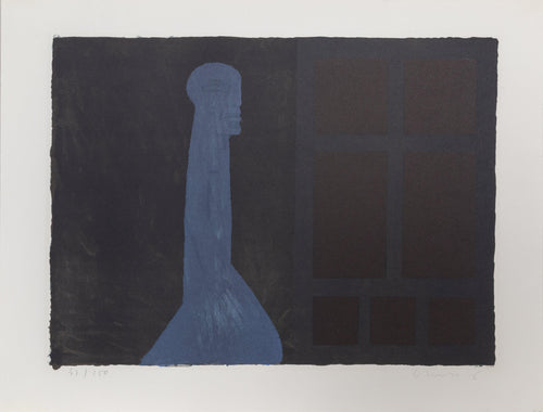 Standing Figure (Night) Lithograph | Horst Antes,{{product.type}}