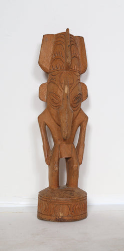 Standing Figure with Elephant Features Wood | African or Oceanic Objects,{{product.type}}