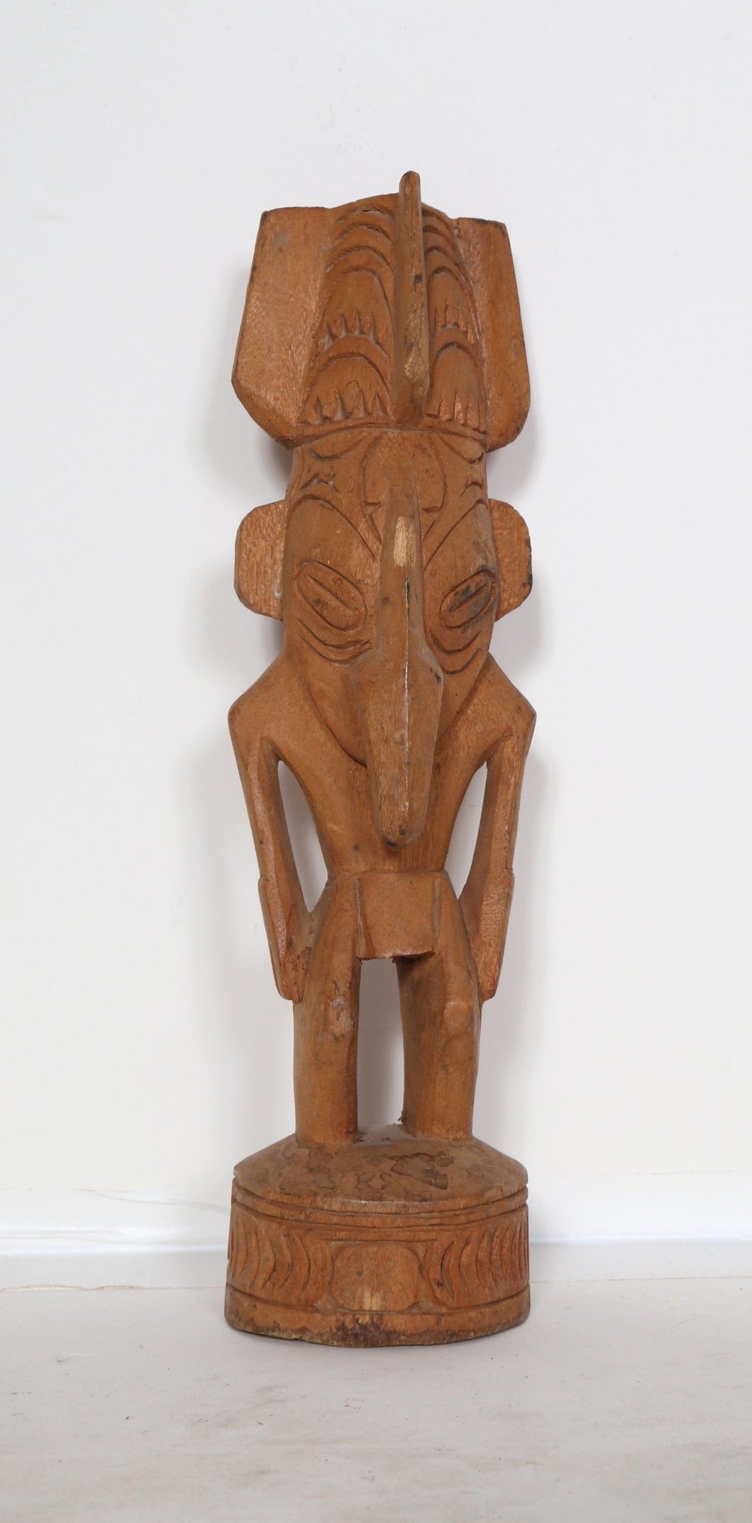 Standing Figure with Elephant Features Wood | African or Oceanic Objects,{{product.type}}