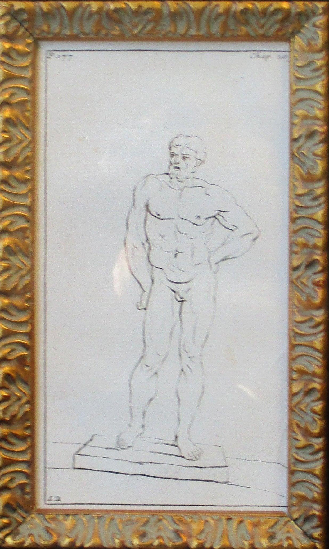 Standing Man Etching | Leonardo da Vinci,{{product.type}}