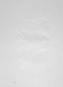 Standing Nude Etching | Unknown Artist,{{product.type}}