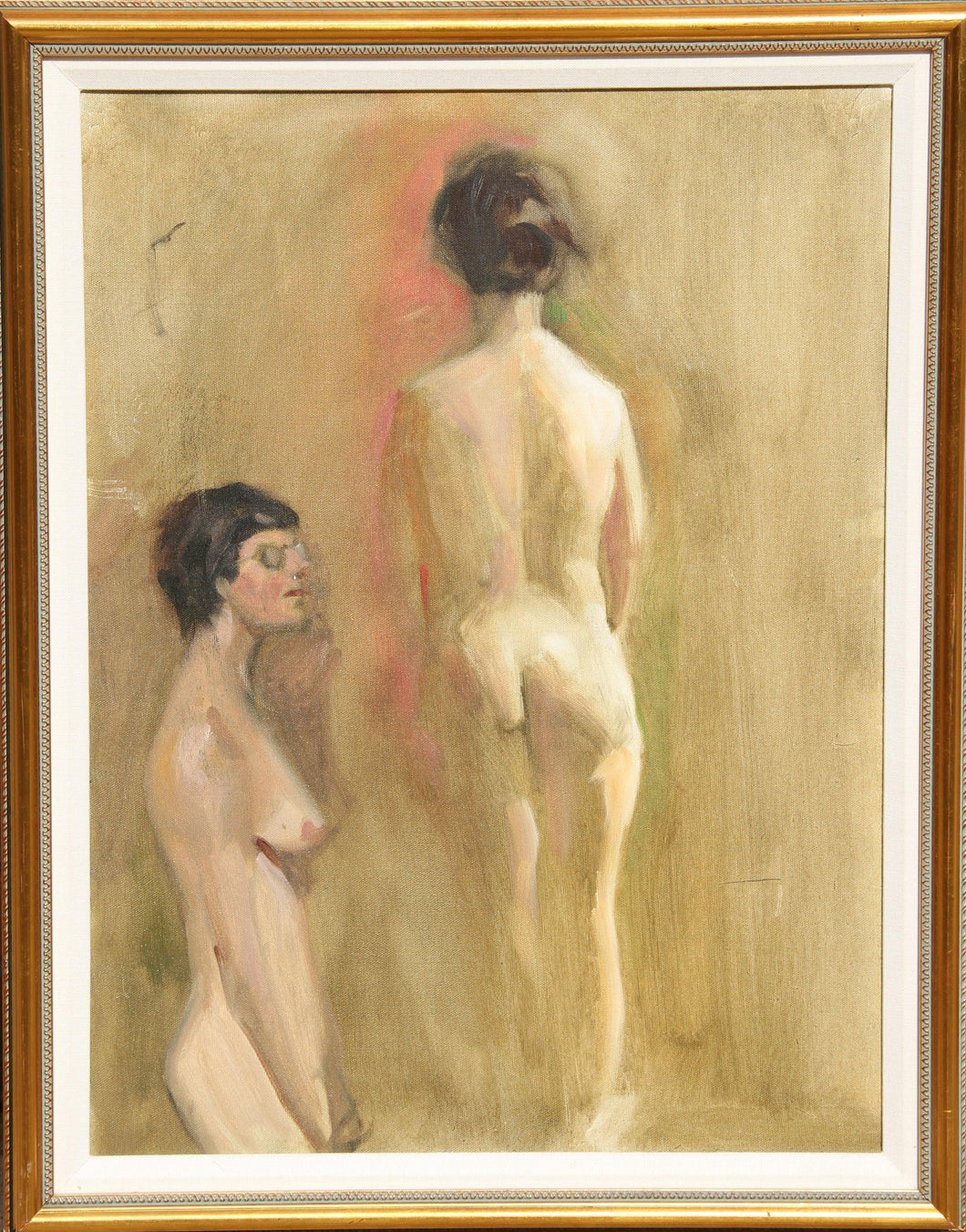 Standing Nude with Glasses Study Oil | Carl Huntman,{{product.type}}