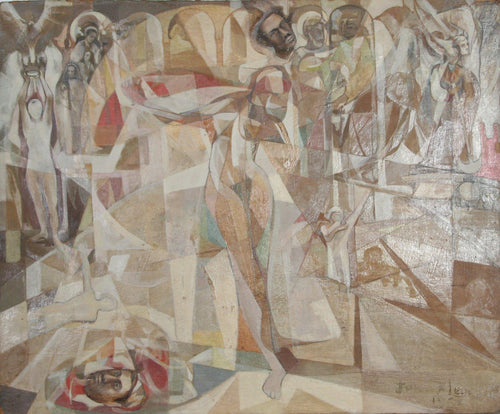 Standing Nude with Sun (28) Oil | John F. Leonard,{{product.type}}